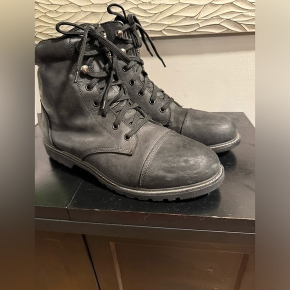 Men's Black Leather Boots